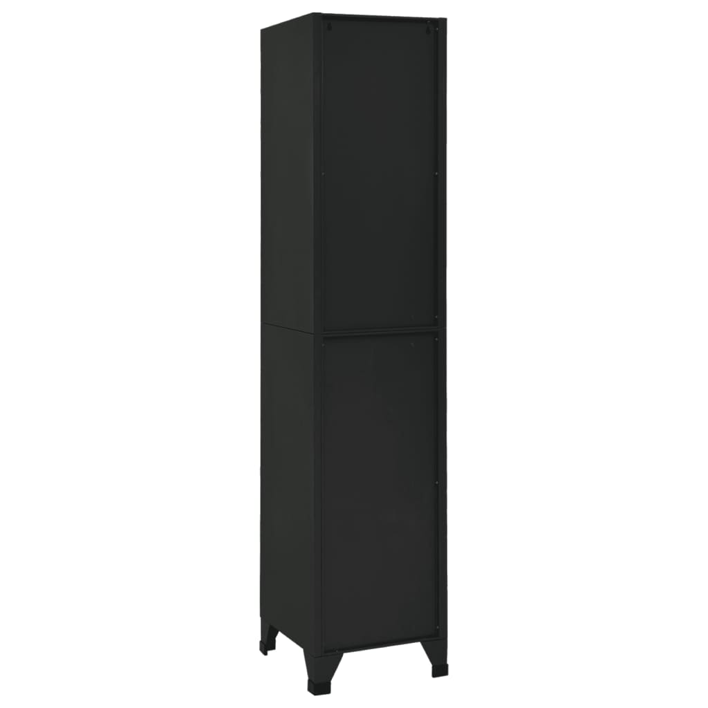 Φοριαμός Μαύρος 38 x 40 x 180 εκ. Ατσάλινος - Pakobazaar