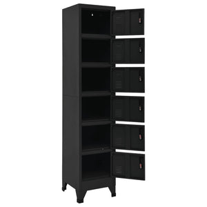 Φοριαμός Μαύρος 38 x 40 x 180 εκ. Ατσάλινος - Pakobazaar