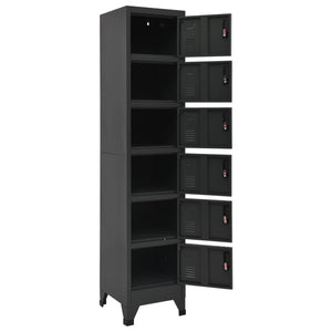 Φοριαμός Ανθρακί 38 x 40 x 180 εκ. από Ατσάλι - Pakobazaar