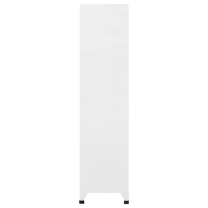 Φοριαμός Λευκός 90 x 45 x 180 εκ. Ατσάλινος - Pakobazaar