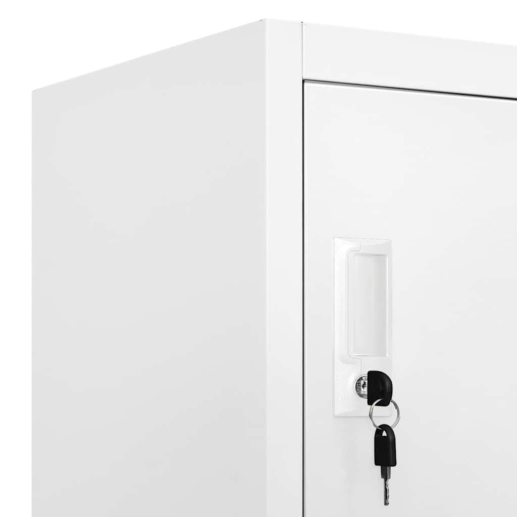 Φοριαμός Ανοιχτό Γκρι 90 x 40 x 180 εκ. Ατσάλινος