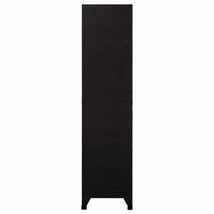 Φοριαμός Μαύρος 90 x 40 x 180 εκ. Ατσάλινος - Pakobazaar