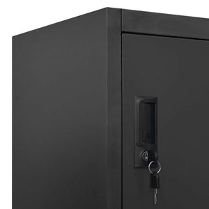 Φοριαμός Ανθρακί 90 x 40 x 180 εκ. Ατσάλινος