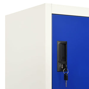 Φοριαμός Γκρι και Μπλε 90 x 40 x 180 εκ. Ατσάλινος - Pakobazaar