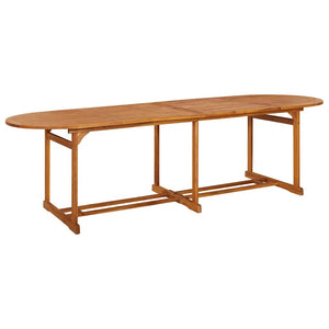 Σετ Τραπεζαρίας Κήπου 11 Τεμαχίων 280x90x75 εκ. Μασίφ Ακακία - PAKOBAZAAR