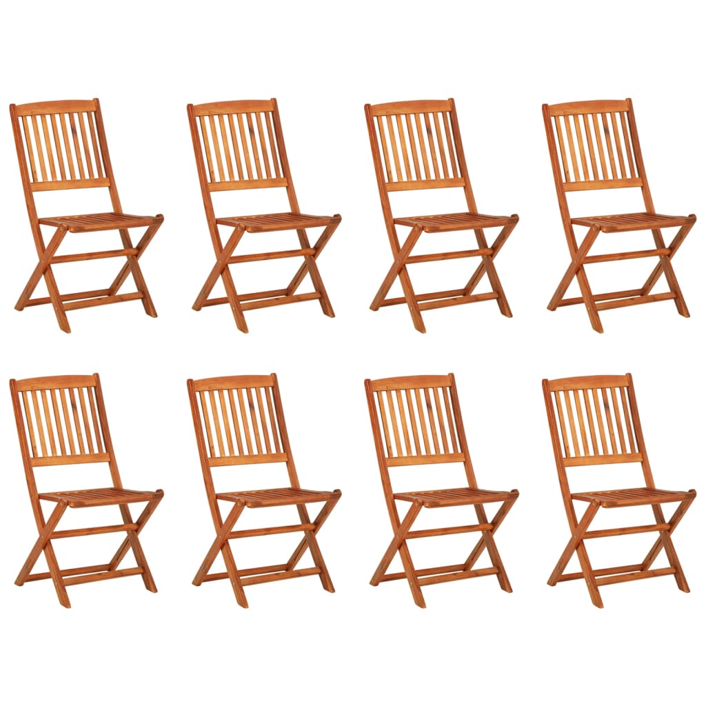 Σετ Τραπεζαρίας Κήπου 9 Τεμαχίων 220x90x75 εκ. Μασίφ Ακακία - PAKOBAZAAR