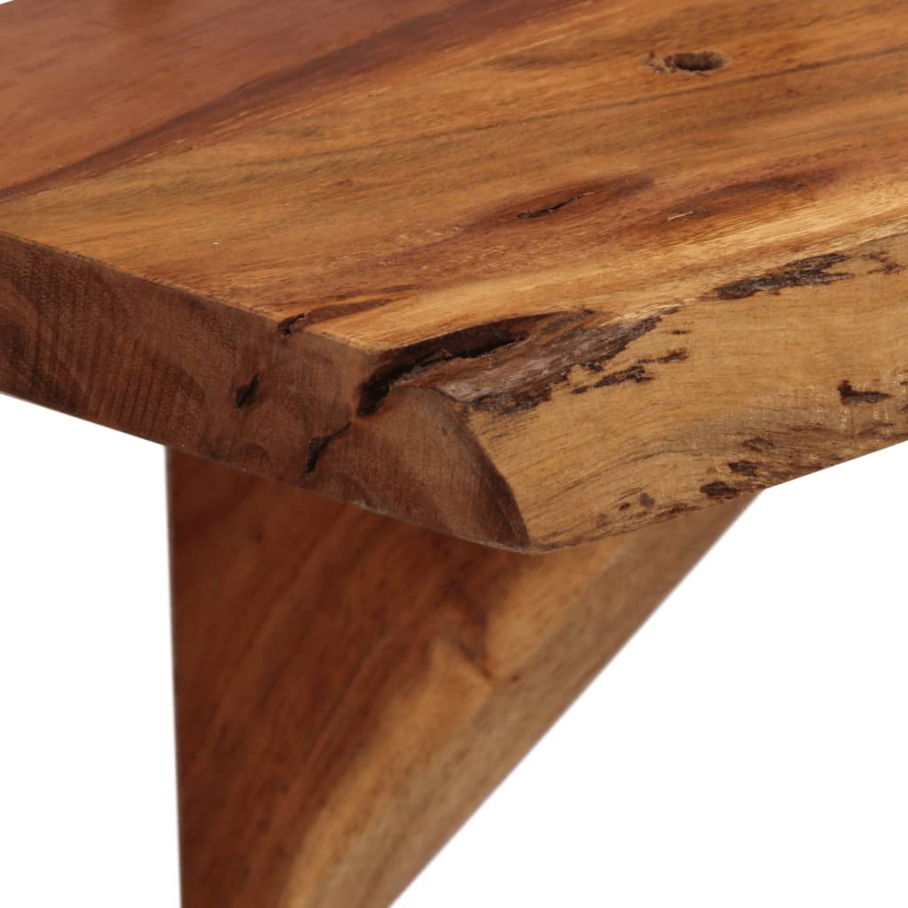 Ράφια Τοίχου 2 τεμ. 110 x 20 x 18 εκ. από Μασίφ Ξύλο Ακακίας - Pakobazaar