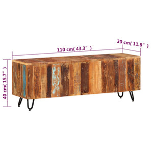 Έπιπλο Τηλεόρασης 110 x 30 x 40 εκ. από Μασίφ Ανακυκλωμένο Ξύλο