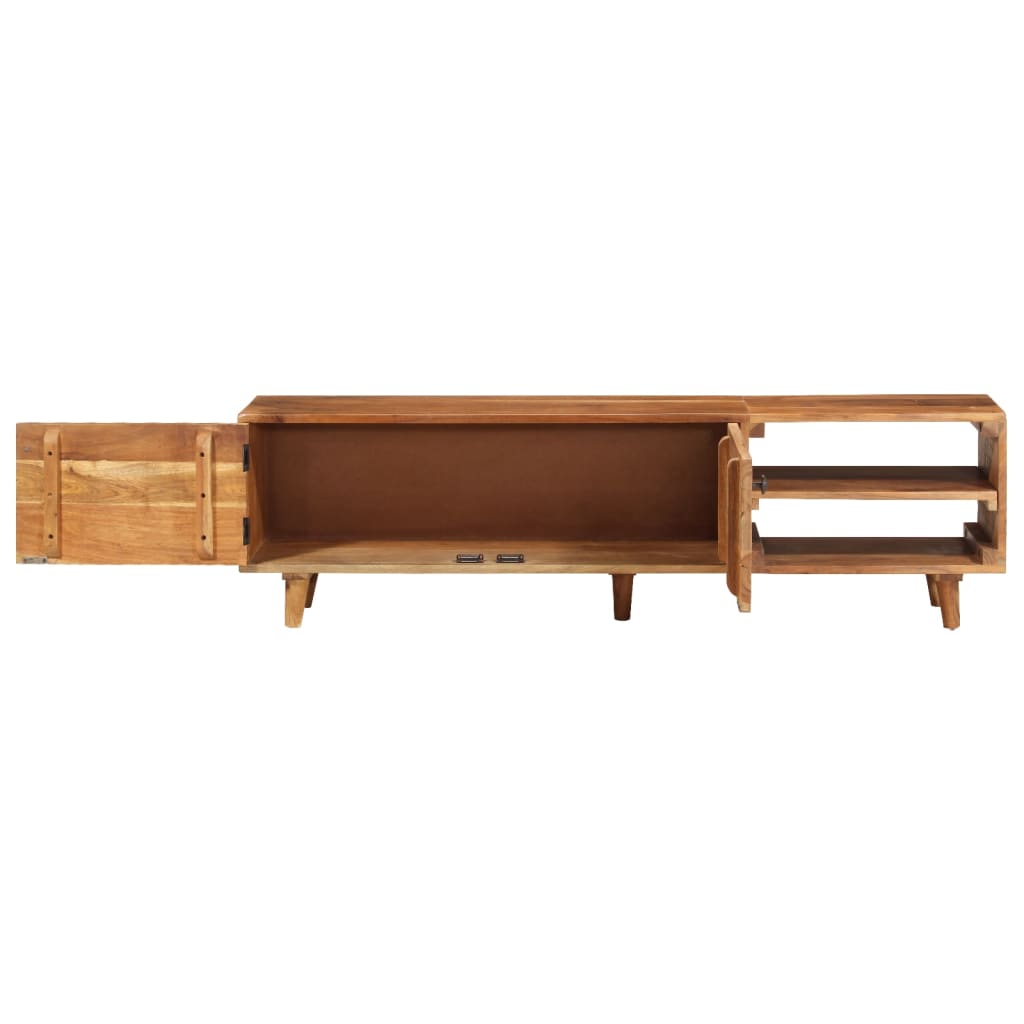 Έπιπλο Τηλεόρασης 140x30x40 εκ. Ακακία με Μελί Φινίρισμα - Pakobazaar