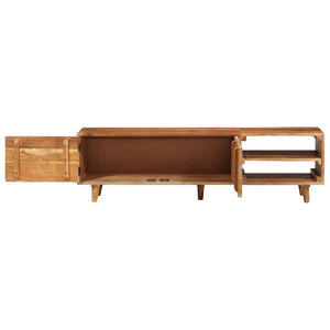 Έπιπλο Τηλεόρασης 140x30x40 εκ. Ακακία με Μελί Φινίρισμα - Pakobazaar