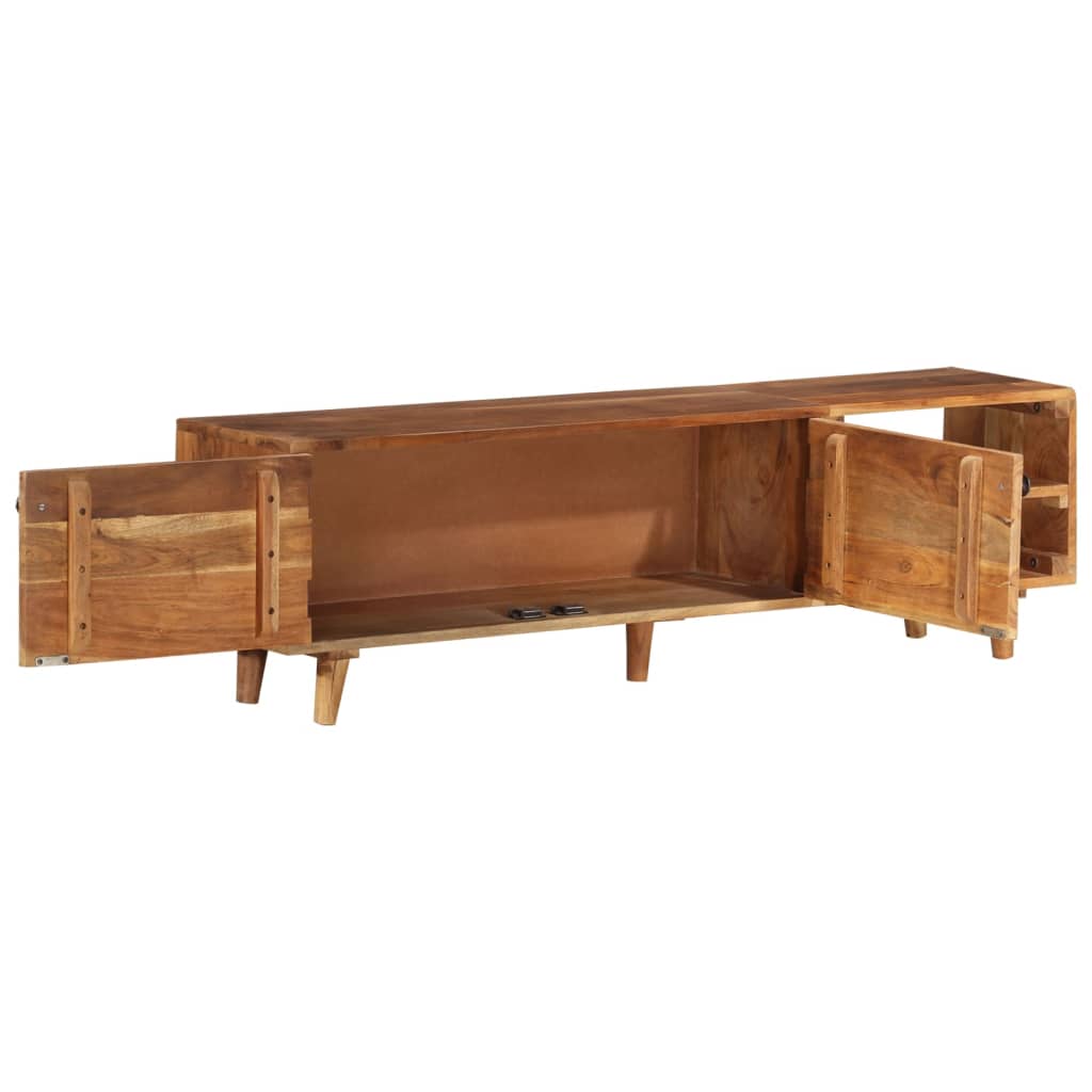 Έπιπλο Τηλεόρασης 140x30x40 εκ. Ακακία με Μελί Φινίρισμα - Pakobazaar