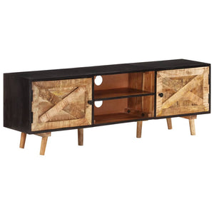 Έπιπλο Τηλεόρασης 140x30x46 εκ. Ακατέργαστο Μάνγκο&Μασίφ Ακακία