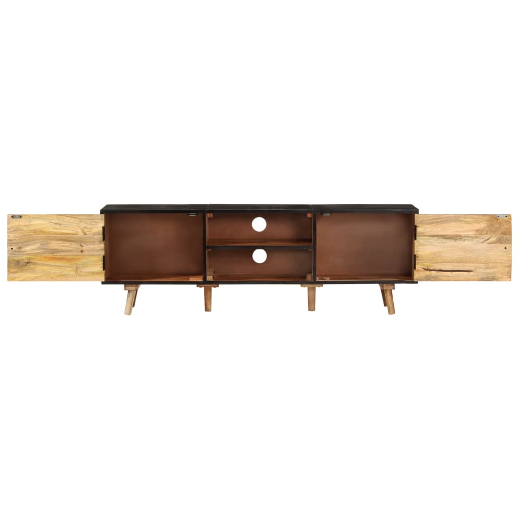 Έπιπλο Τηλεόρασης 140x30x46 εκ. Ακατέργαστο Μάνγκο&Μασίφ Ακακία