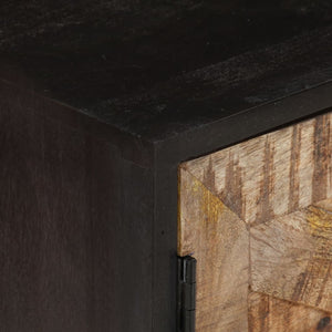 Έπιπλο Τηλεόρασης 140x30x46 εκ. Ακατέργαστο Μάνγκο&Μασίφ Ακακία