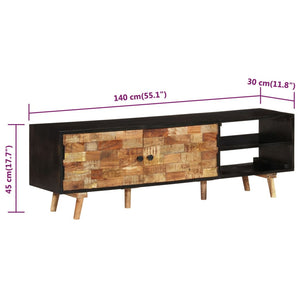 Έπιπλο Τηλεόρασης 140x30x45 εκ. Ακατέργαστο Μάνγκο&Μασίφ Ακακία - Pakobazaar