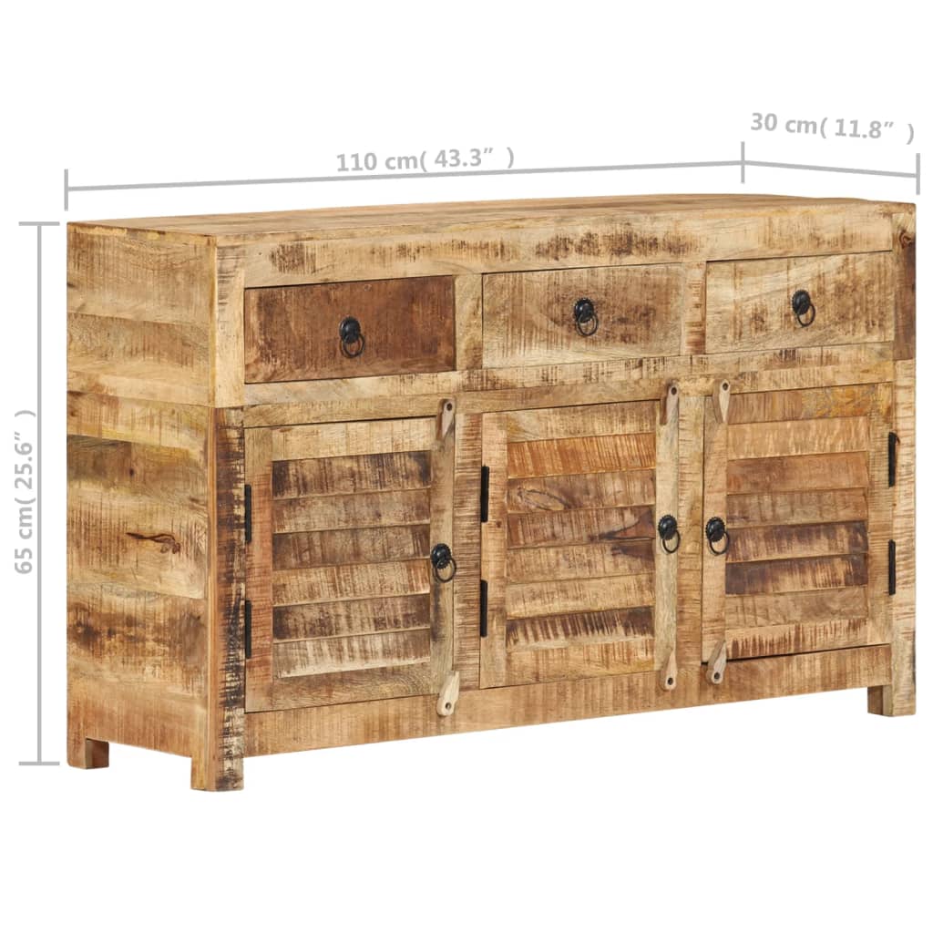 Μπουφές 110 x 30 x 65 εκ. από Μασίφ Ξύλο Μάνγκο