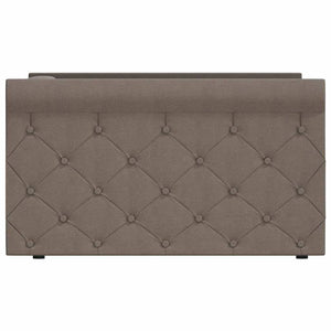 Καναπές Κρεβάτι με Στρώμα & USB Taupe 90 x 200 εκ. Υφασμάτινος - Pakobazaar
