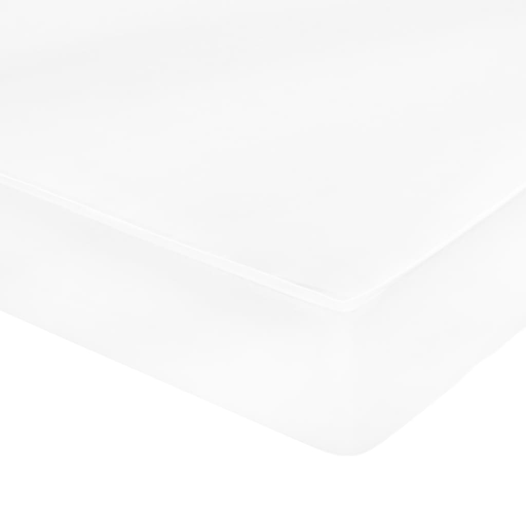 Καναπές Κρεβάτι με Στρώμα & USB Κρεμ 90 x 200 εκ. Υφασμάτινος - Pakobazaar