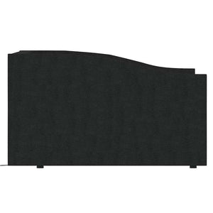 Καναπές Κρεβάτι με Στρώμα & USB Μαύρος 90 x 200 εκ. Υφασμάτινος