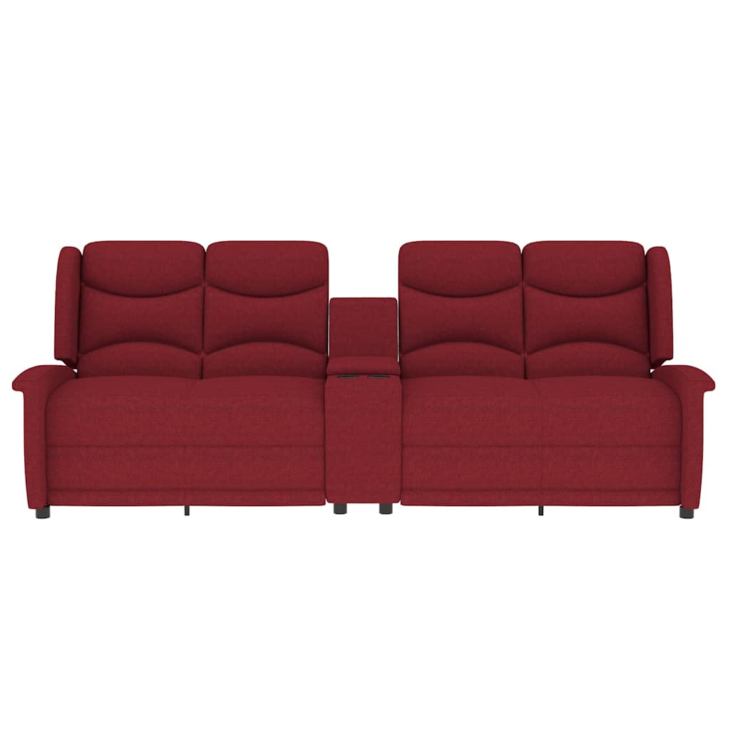 Πολυθρόνα Μασάζ Τετραθέσια με Ποτηροθήκη Ανακλινόμενη Μπορντό