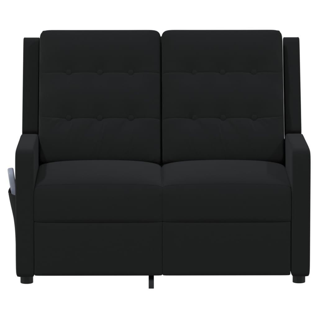 Πολυθρόνα Μασάζ Διθέσια Ανακλινόμενη Μαύρη Υφασμάτινη