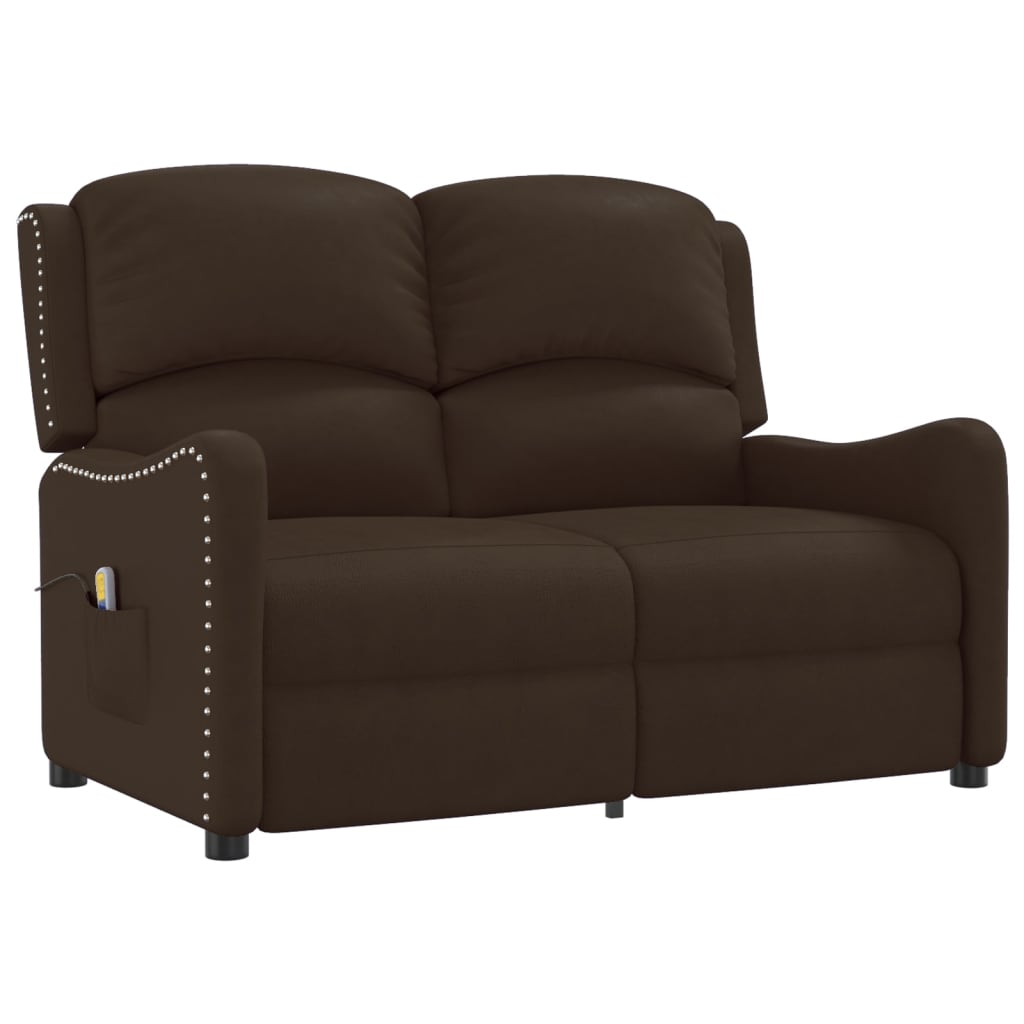Πολυθρόνα Διθέσια Μασάζ Ανακλ. Γυαλ. Καφέ από Συνθ. Δέρμα