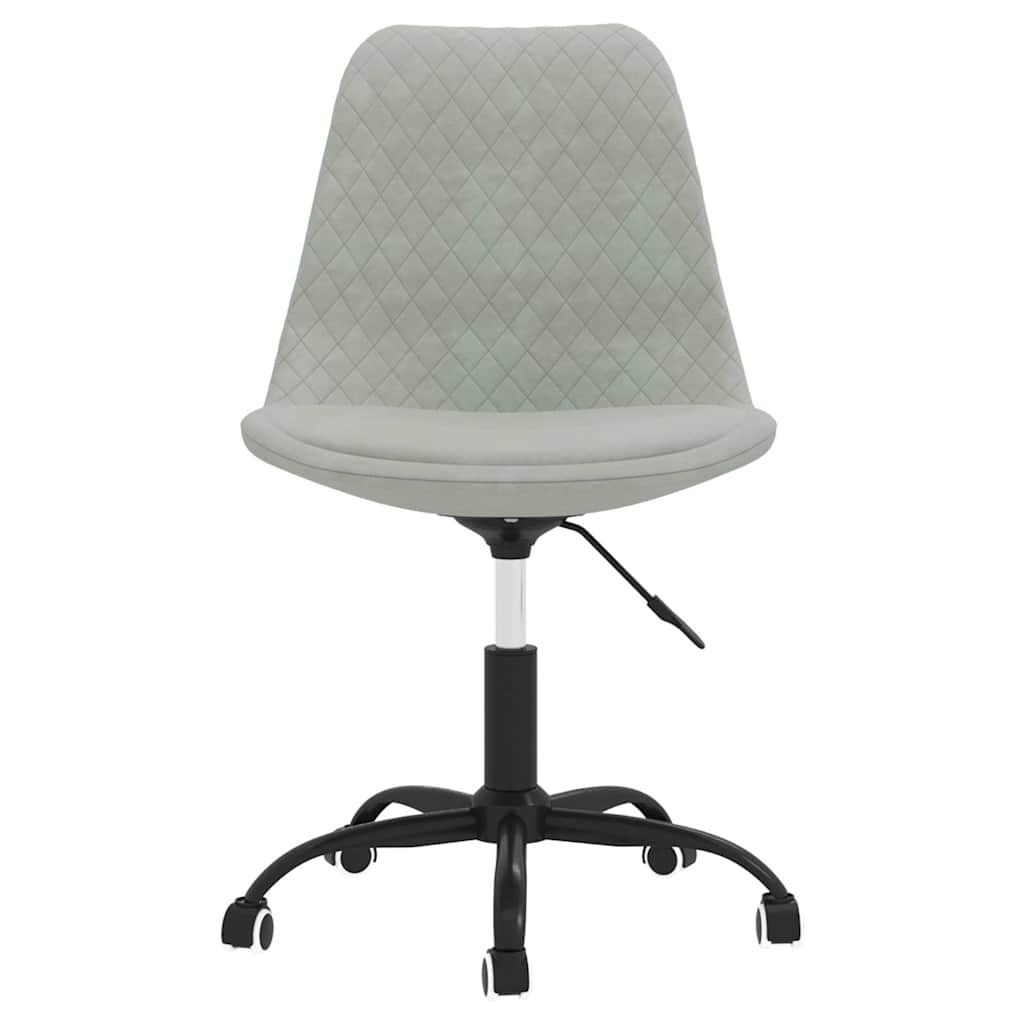 Καρέκλα Τραπεζαρίας Περιστρεφόμενη Ανοιχτό Γκρι Υφασμάτινη