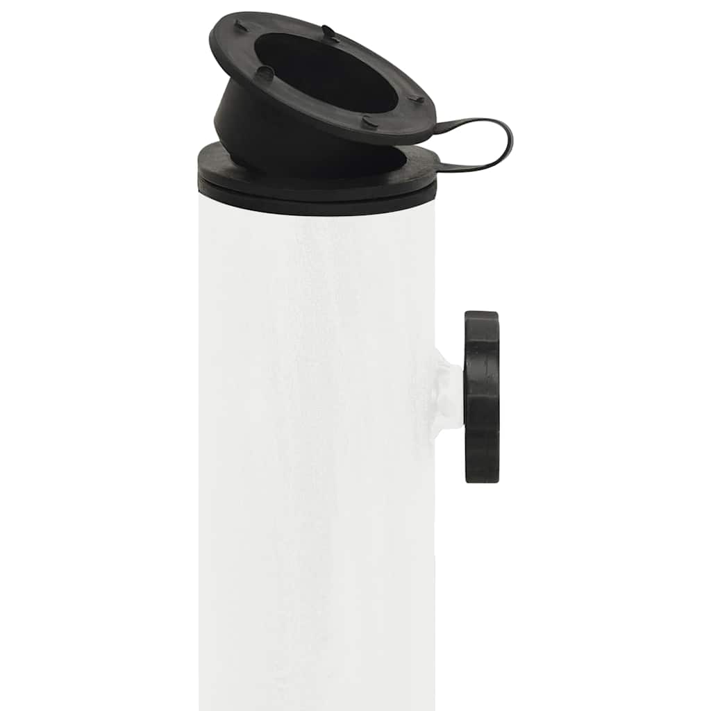 Βάση Ομπρέλας Λευκή 44 x 44 x 31 εκ. από Χυτοσίδηρο