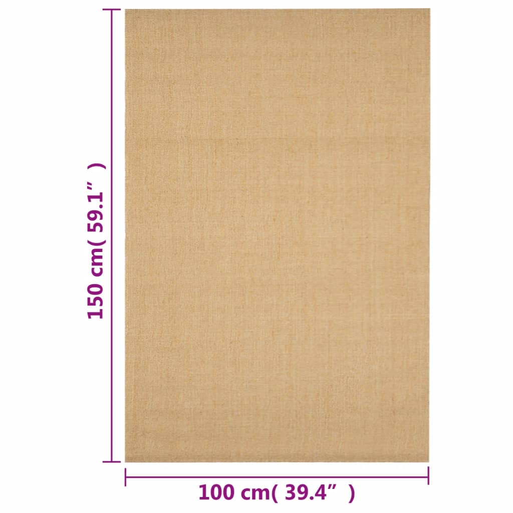 Χαλί 100 x 150 εκ. από Φυσικό Σιζάλ - Pakobazaar