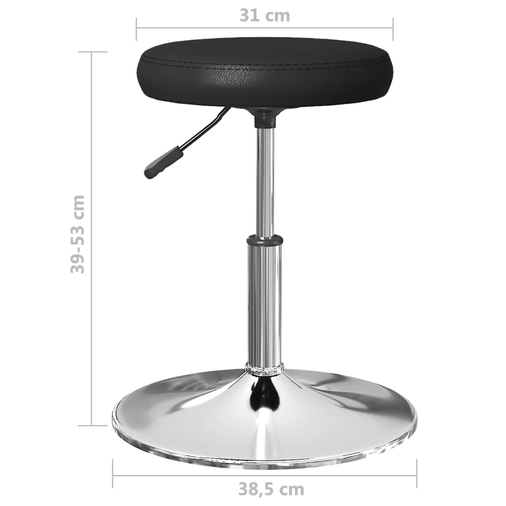 Καρέκλες Τραπεζαρίας 6 τεμ. Μαύρες από Συνθετικό Δέρμα - PAKOBAZAAR