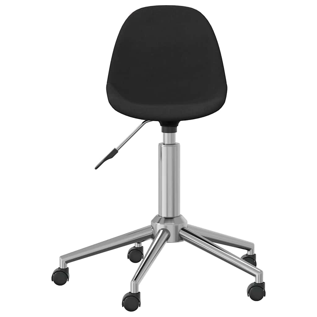 3086068  Swivel Dining Chairs 6 pcs Black Fabric (3x333471)