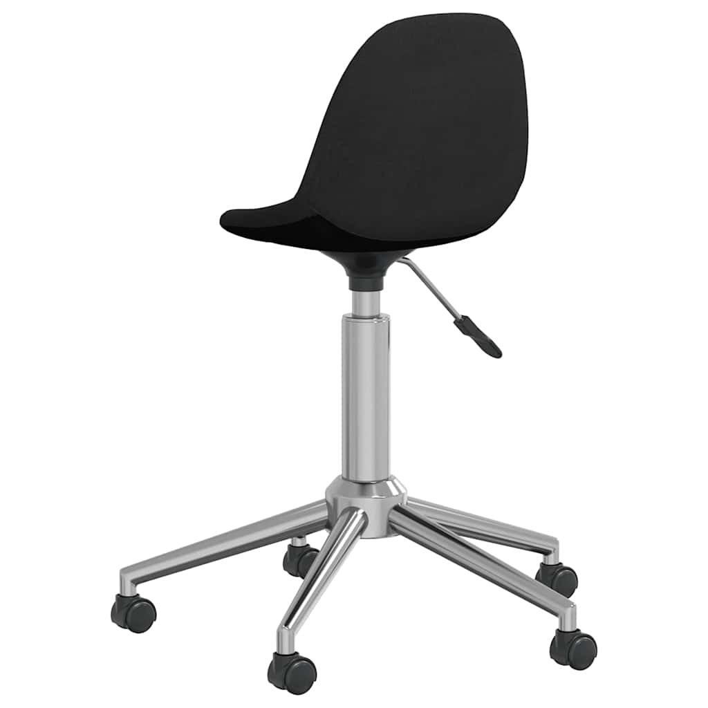 3086068  Swivel Dining Chairs 6 pcs Black Fabric (3x333471)