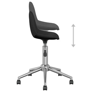 3086068  Swivel Dining Chairs 6 pcs Black Fabric (3x333471)