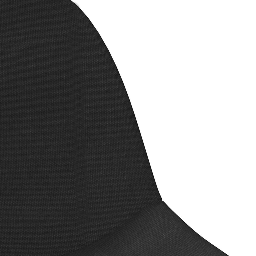 3086068  Swivel Dining Chairs 6 pcs Black Fabric (3x333471)