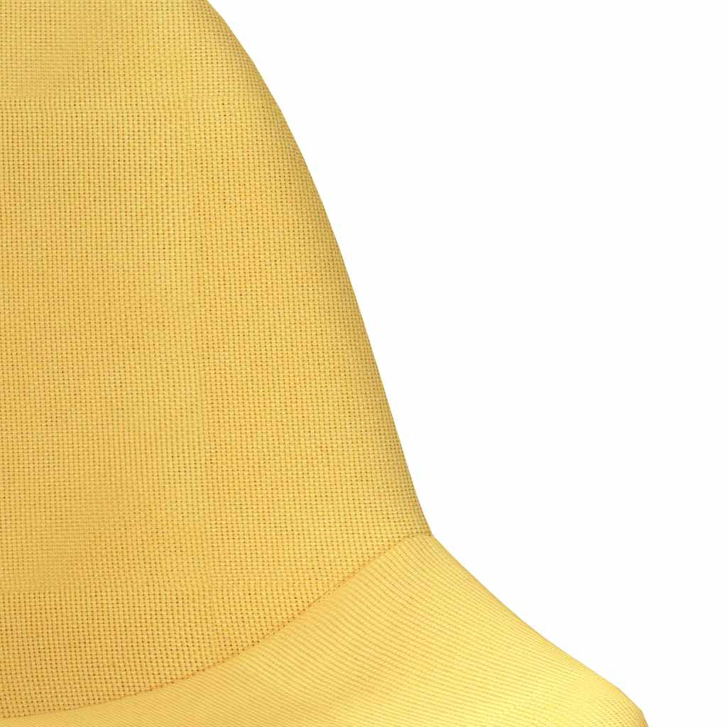 3086069  Swivel Dining Chairs 6 pcs Yellow Fabric (3x333472)