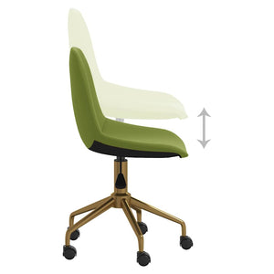3086107  Swivel Dining Chairs 6 pcs Light Green Velvet(3x333497)