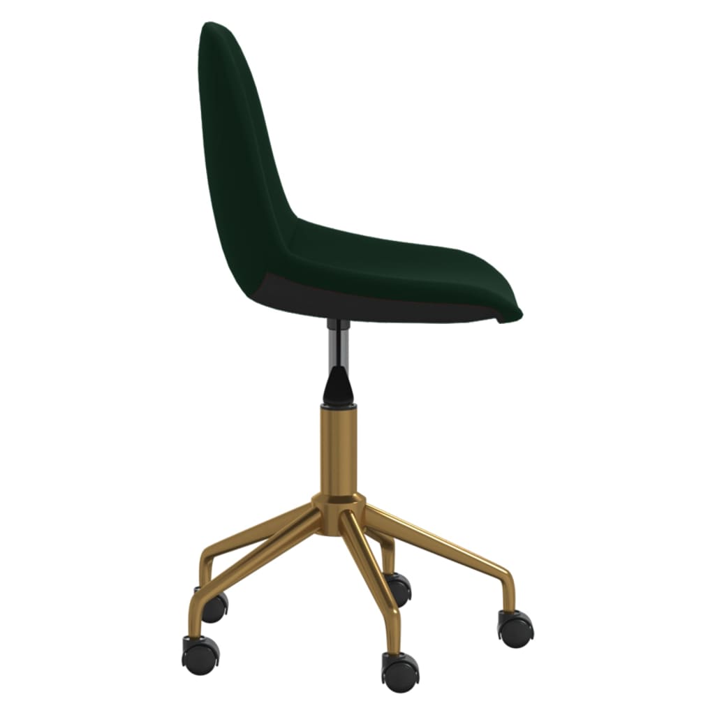 3086108  Swivel Dining Chairs 6 pcs Dark Green Velvet(3x333498) - Pakobazaar