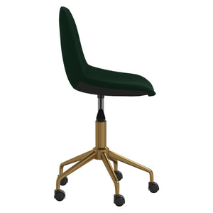 3086108  Swivel Dining Chairs 6 pcs Dark Green Velvet(3x333498) - Pakobazaar