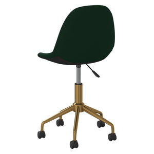 3086108  Swivel Dining Chairs 6 pcs Dark Green Velvet(3x333498) - Pakobazaar