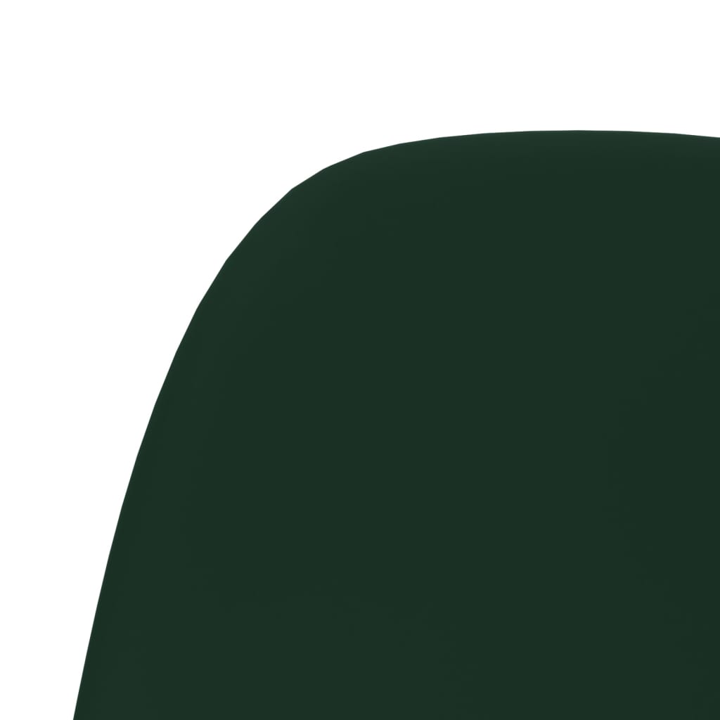 3086108  Swivel Dining Chairs 6 pcs Dark Green Velvet(3x333498) - Pakobazaar