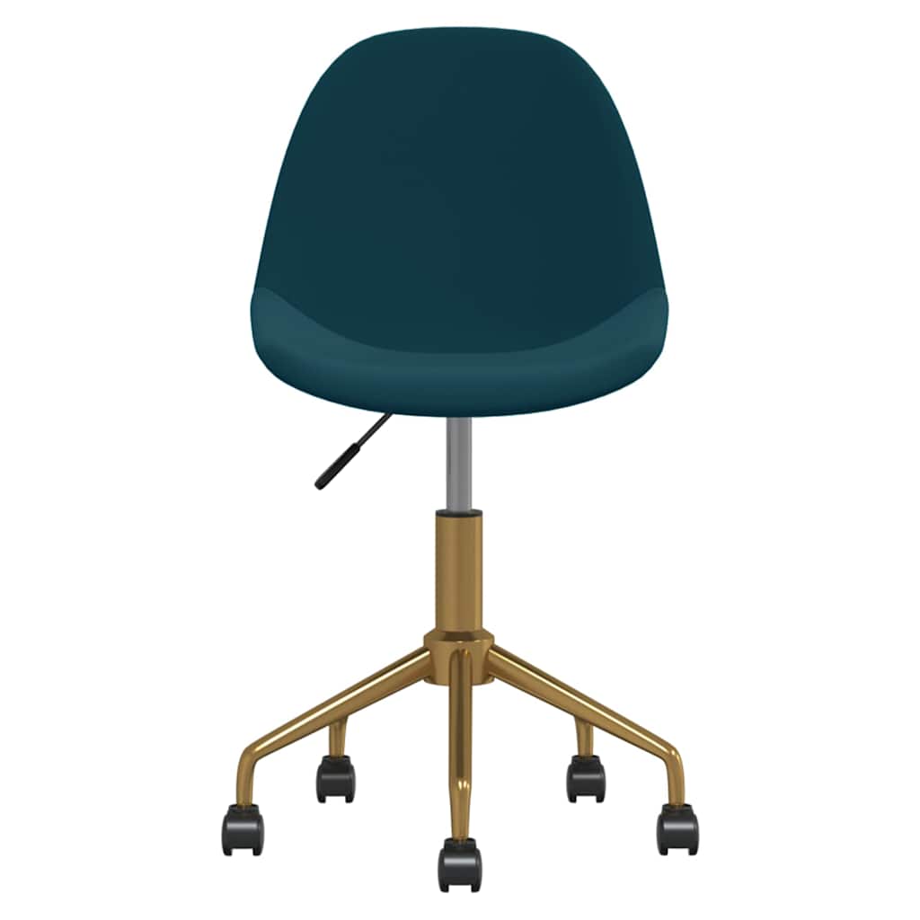 3086109  Swivel Dining Chairs 6 pcs Blue Velvet(3x333499)