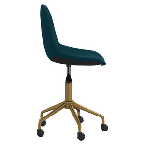 3086109  Swivel Dining Chairs 6 pcs Blue Velvet(3x333499)