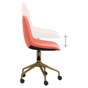 3086110  Swivel Dining Chairs 6 pcs Pink Velvet(3x333500)