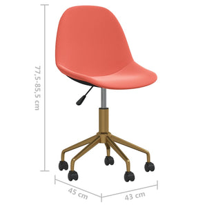 3086110  Swivel Dining Chairs 6 pcs Pink Velvet(3x333500)