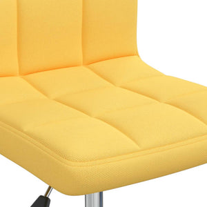 Καρέκλες Τραπεζαρίας Περιστρεφόμενες 6 τεμ. Μουσταρδί Ύφασμα