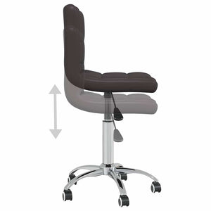 Καρέκλες Τραπεζαρίας Περιστρεφόμενες 6 τεμ. Καφέ Συνθ. Δέρμα