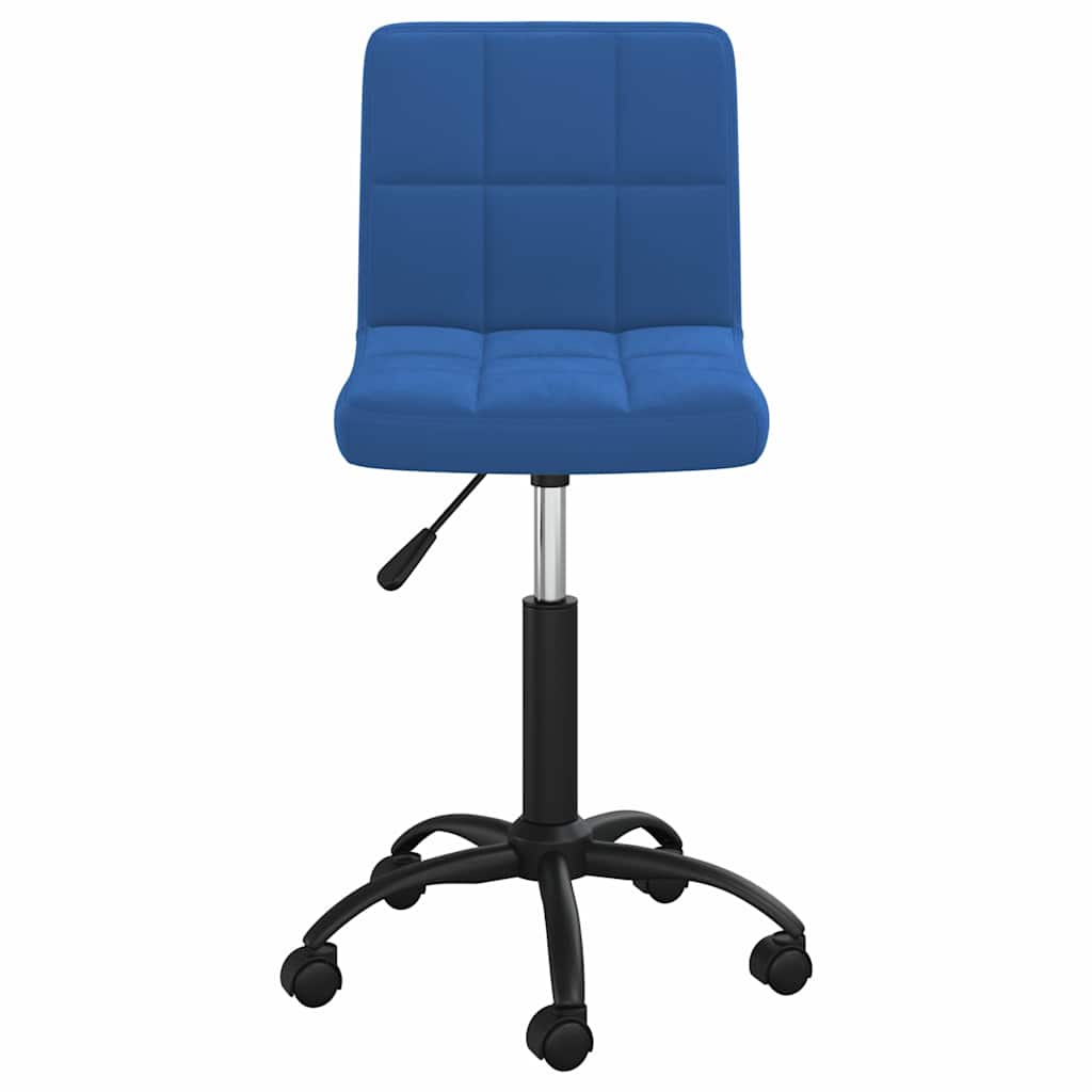 Καρέκλες Τραπεζαρίας Περιστρεφόμενες 6 τεμ. Μπλε Βελούδινες