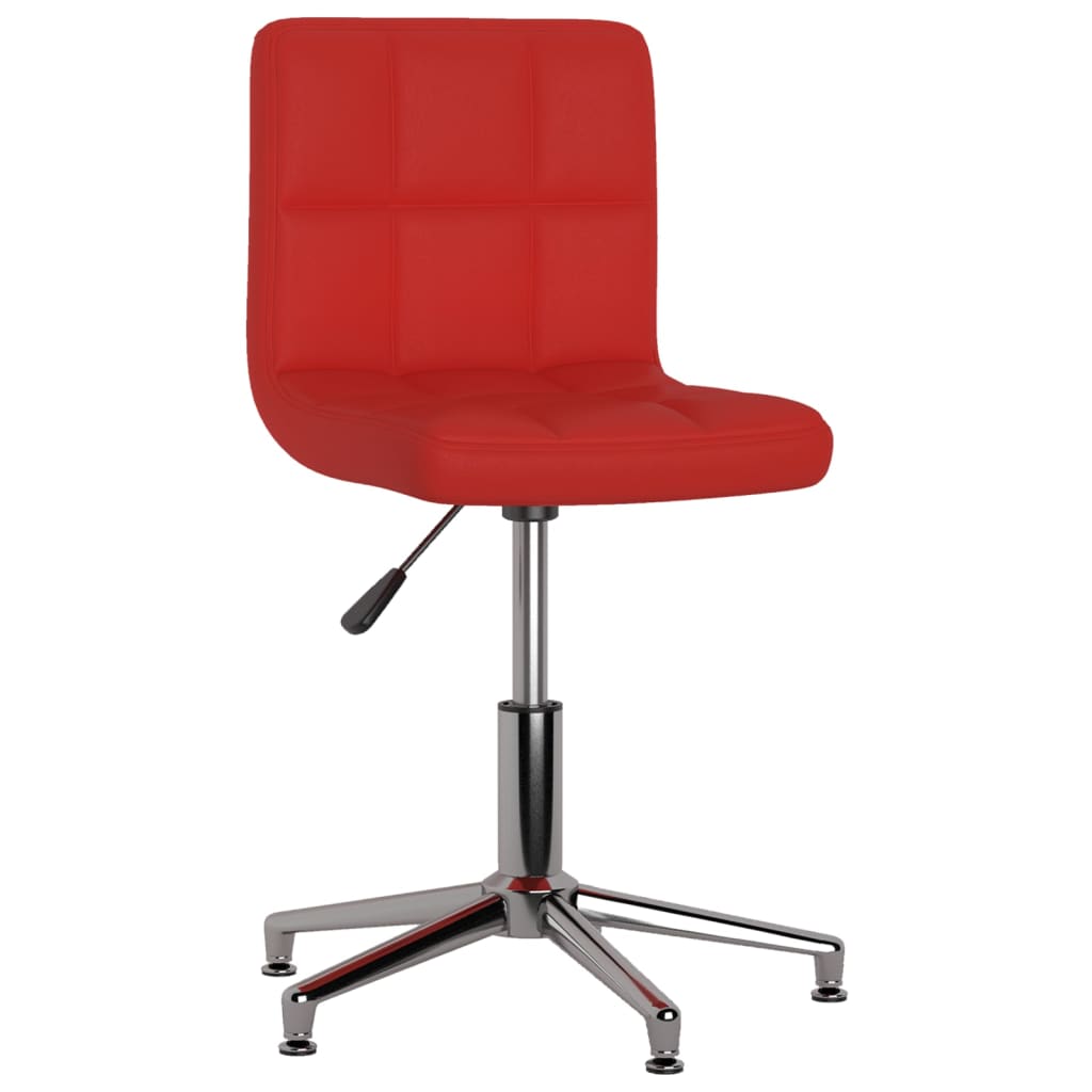 3087640  Swivel Dining Chairs 4 pcs Wine Red Faux Leather (334411×2) - Pakobazaar