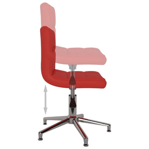 3087640  Swivel Dining Chairs 4 pcs Wine Red Faux Leather (334411×2) - Pakobazaar