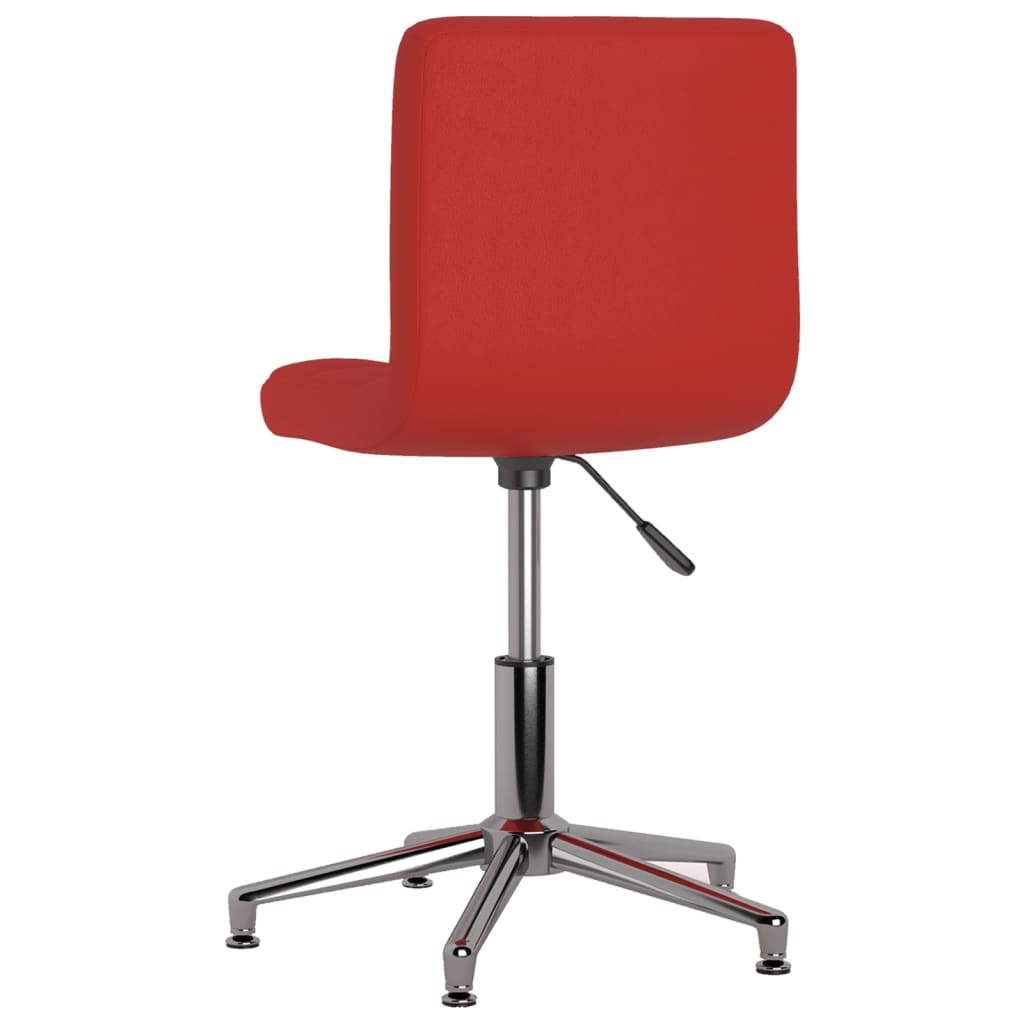 3087640  Swivel Dining Chairs 4 pcs Wine Red Faux Leather (334411×2) - Pakobazaar